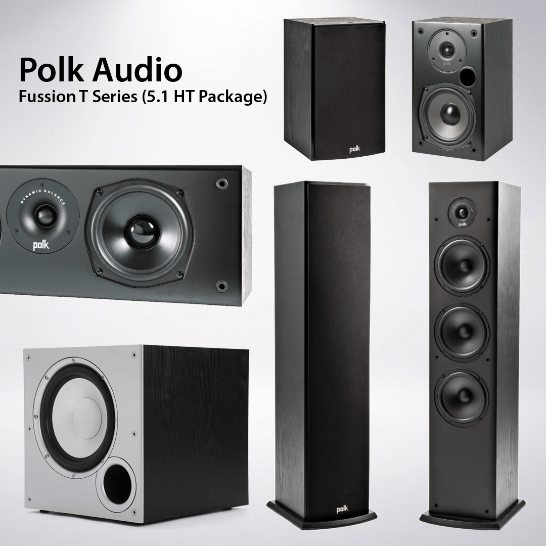 Polk Audio Fusion T Series - 5.1 Channel Home Theater Speaker Package