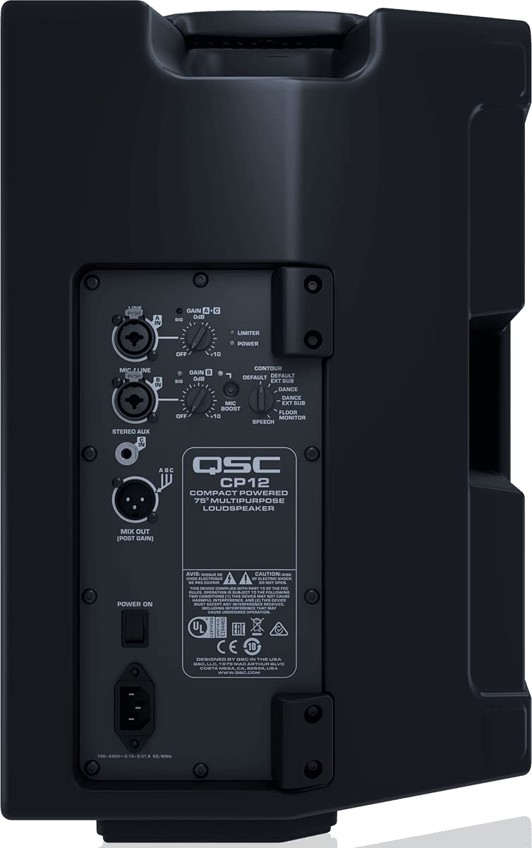 QSC CP12 1000W 12 inch Powered Speaker