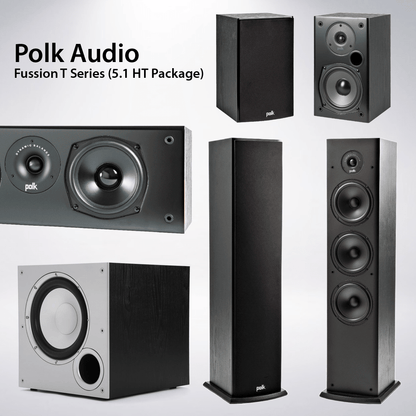 Polk Audio Fusion T Series - 5.1 Channel Home Theater Speaker Package