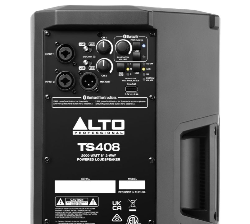 Alto Professional TS408 2,000-watt 8-inch Powered Speaker